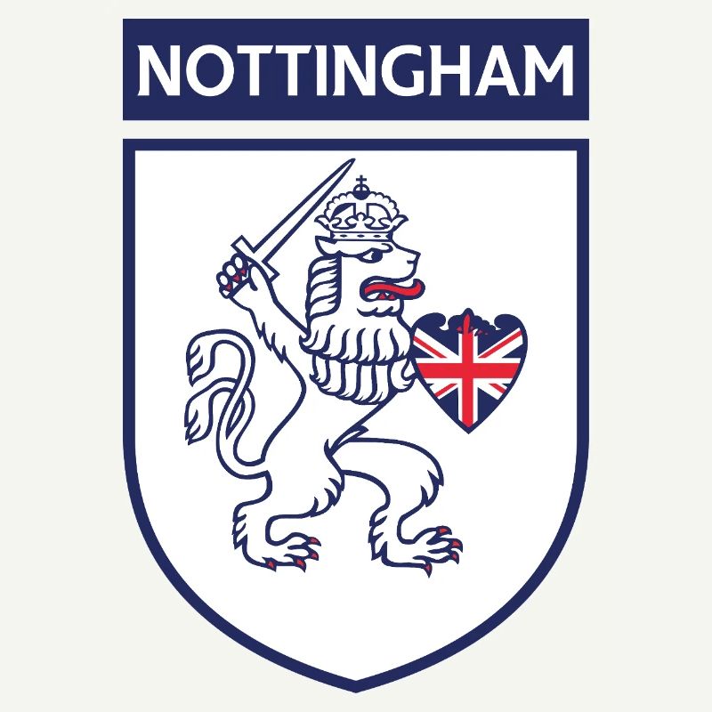 Lion bouclier de Nottingham avec épée