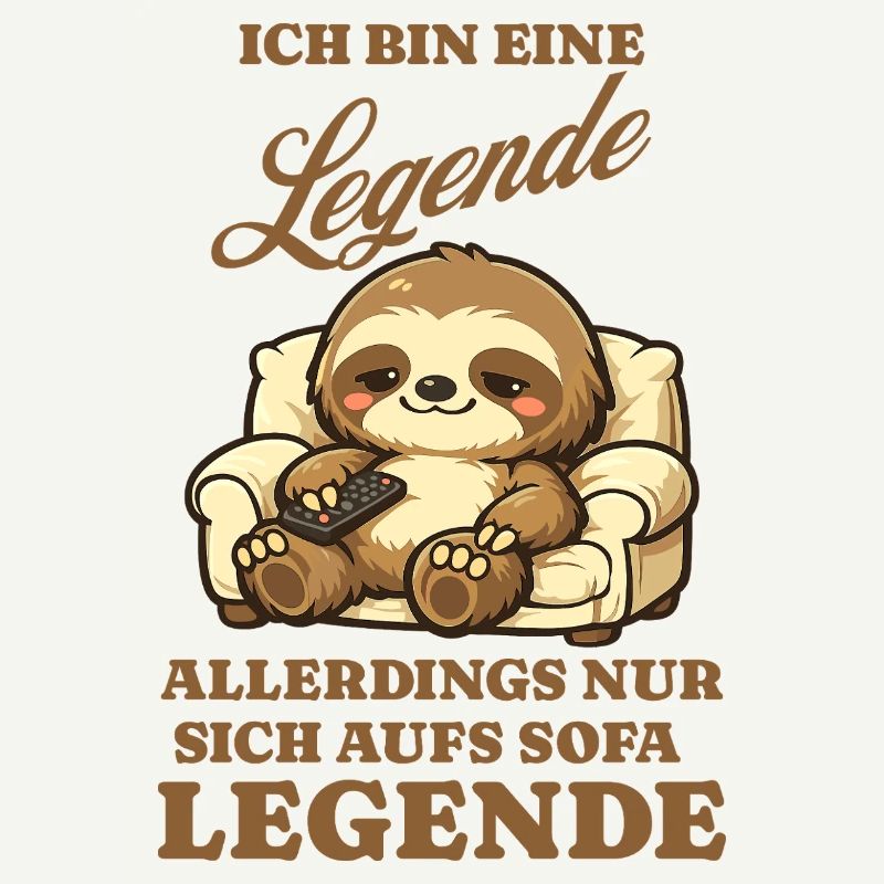 Sloth Series Evening Sofa Saying Funny