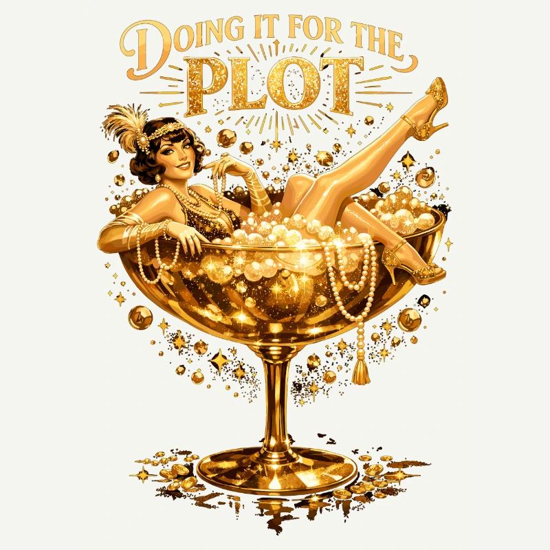 Golden Flapper: Doing it for the Plot Art