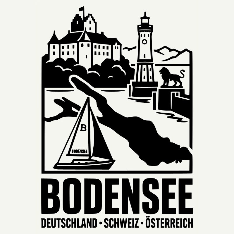 Bodensee Silhouette Wahrzeichen