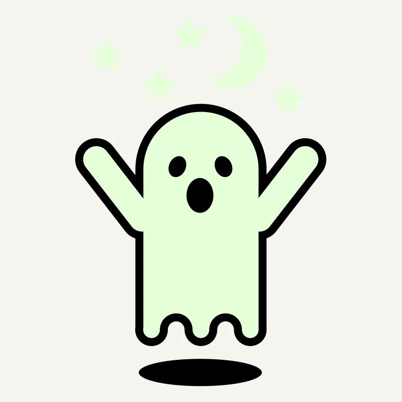Glow in the dark ghost