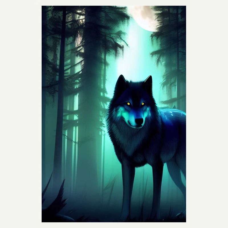 Wolf in the forest
