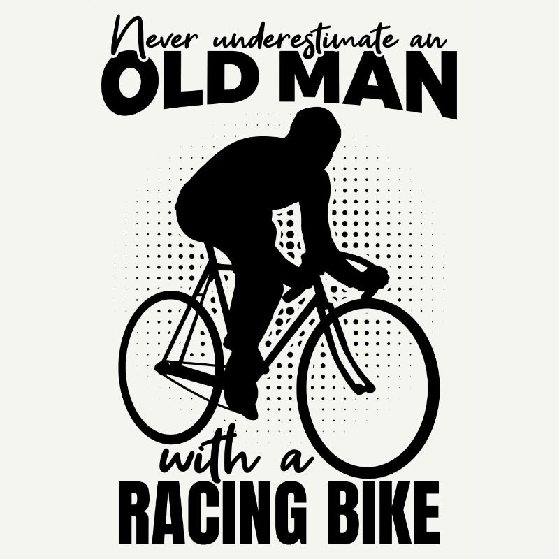 Never underestimate old road cyclists