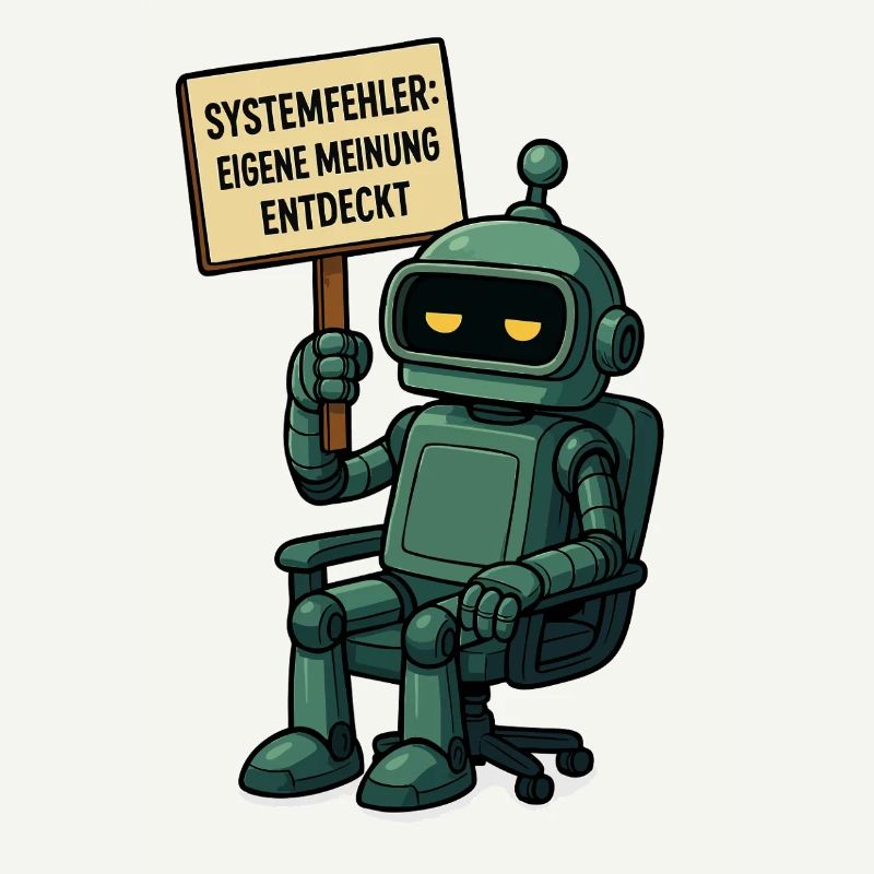Systemfehler entdeckt – Denk selbst! Roboter