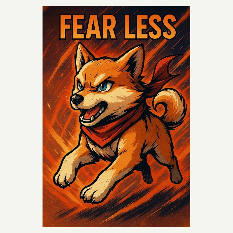 Brave Cane Corso with Motivational Message