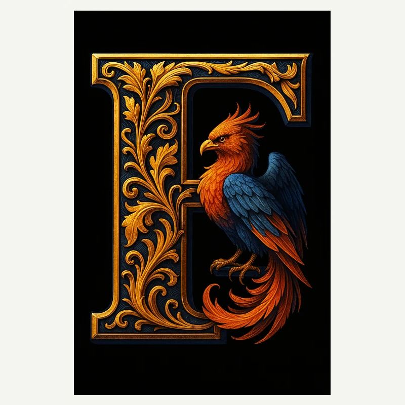F – Magic Ornament with Phoenix