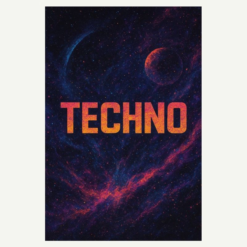 Design techno spatial futuriste