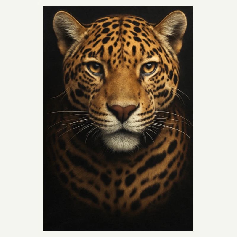 Datenanalyse-Illustration mit Leopard