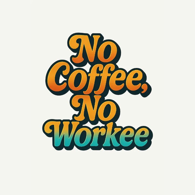 Conception audacieuse de citation de motivation de café