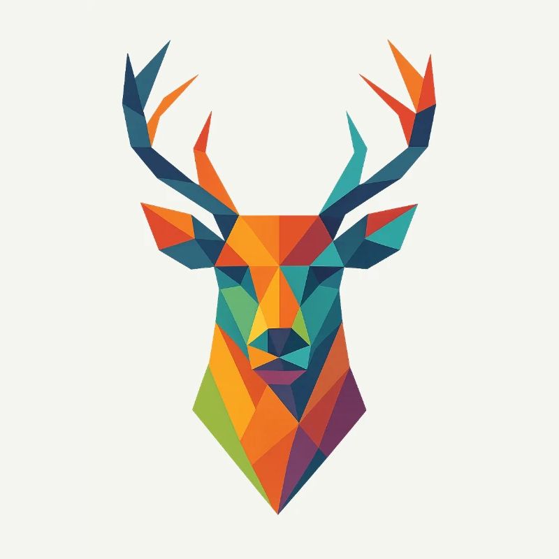 Hirsch | Tête de cerf Impression / Impression / Design
