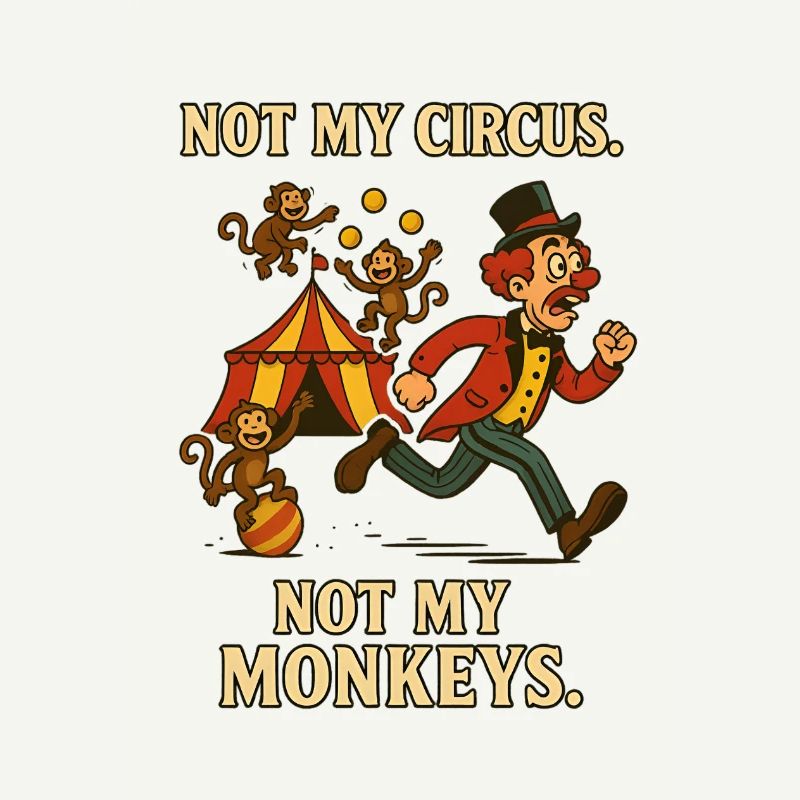 Pas mon cirque. Pas mes singes.