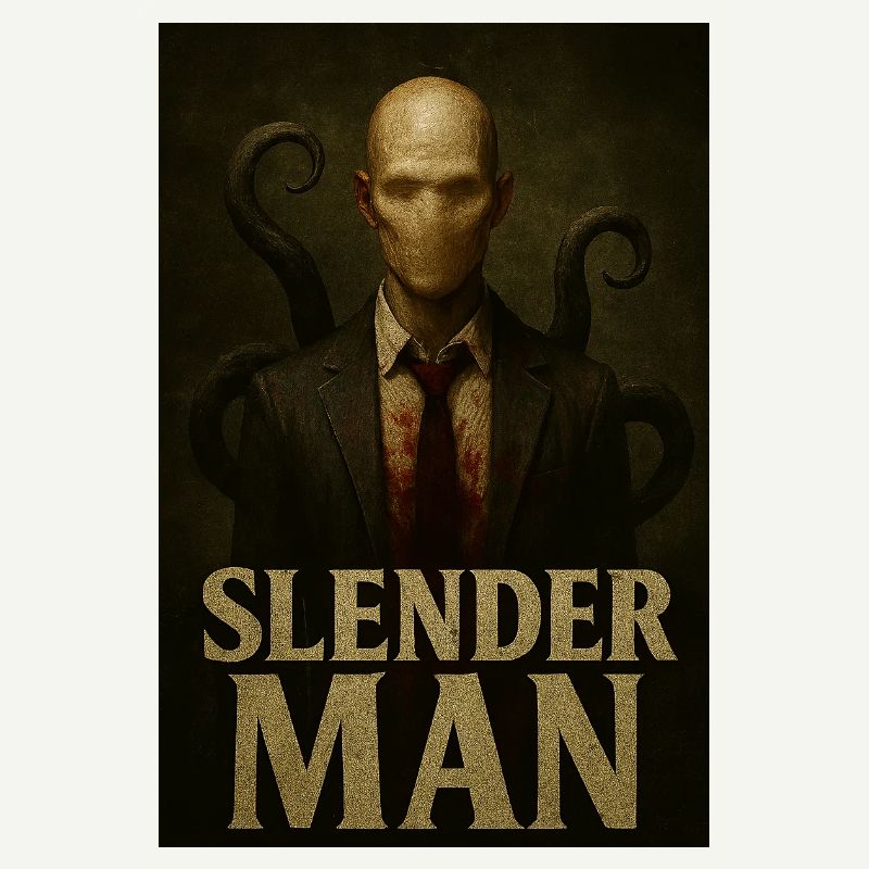 Slender Man VHS Forest Glitch Horror Tee