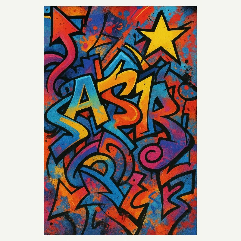 Astr Graffiti Explosion de couleurs