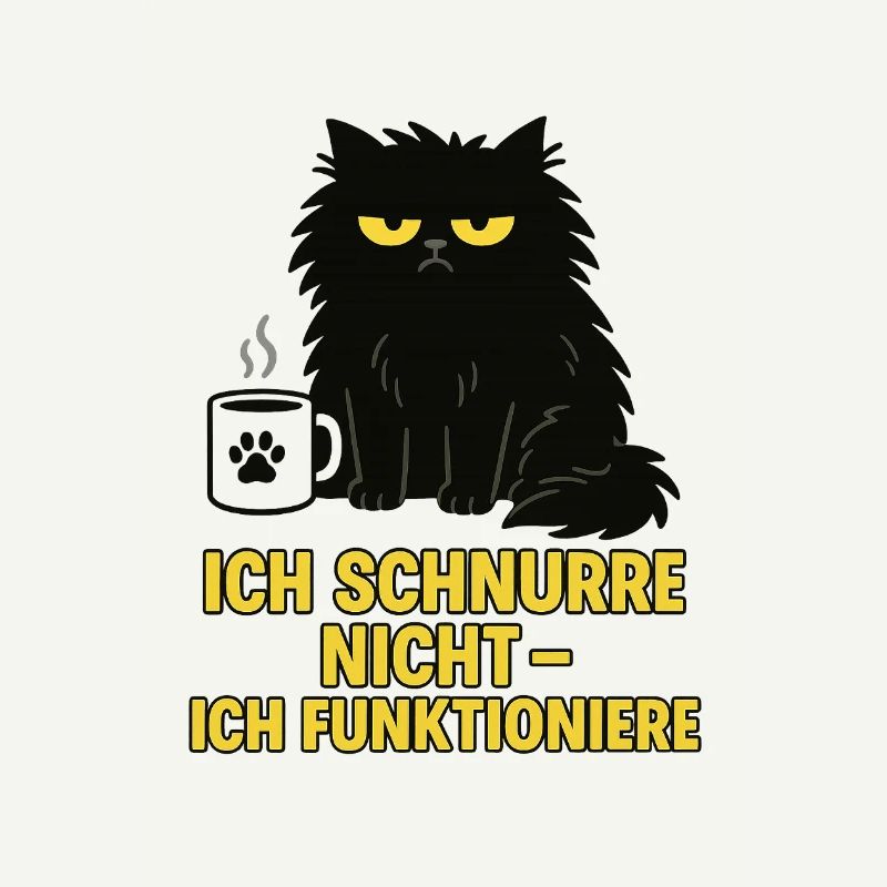 I don't purr – I function (cat)