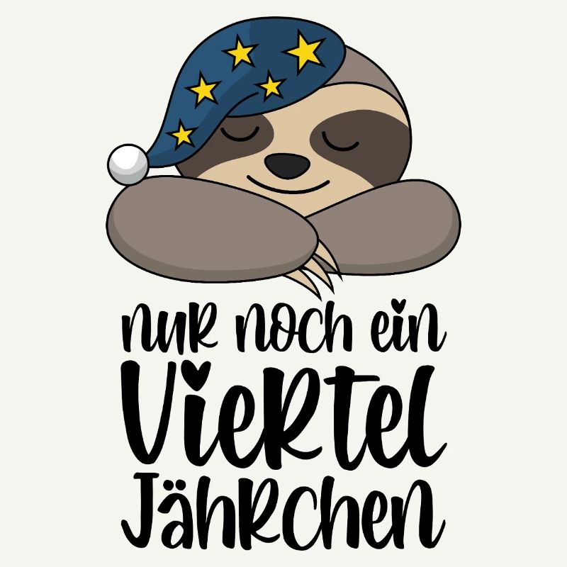Plus que le quart d’année restant - Cute Sloth