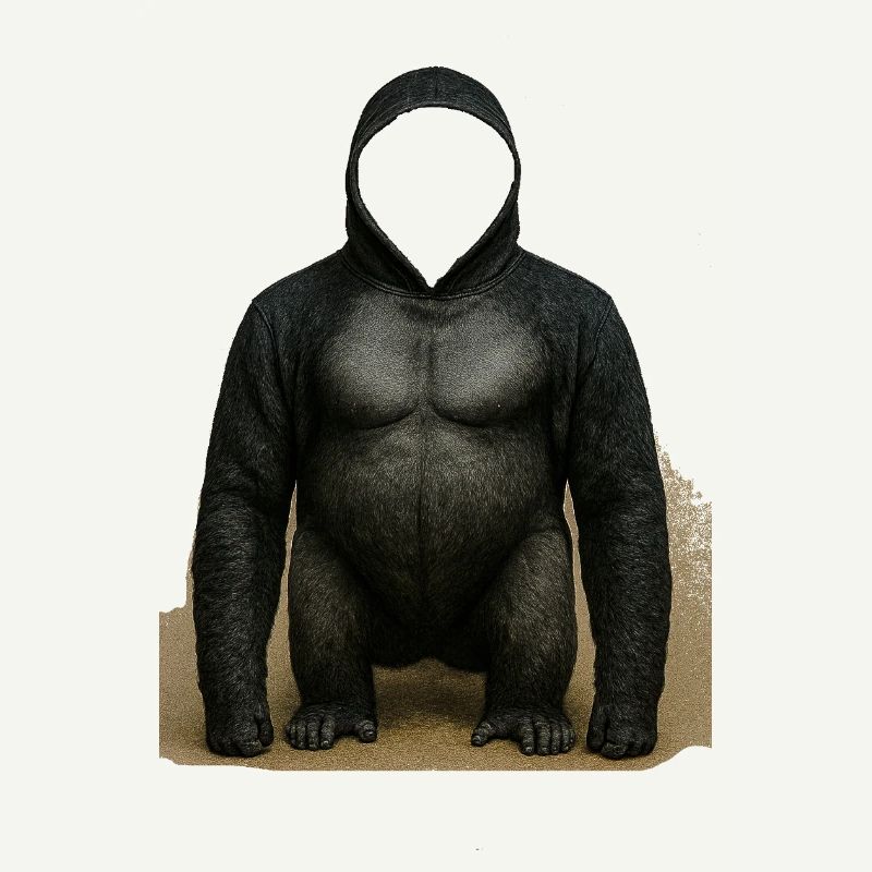 Conception du sweat à capuche Shadow Gorilla
