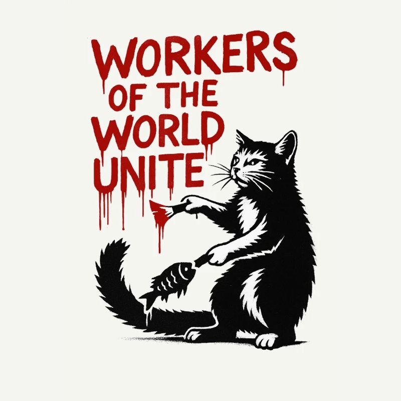 Typographie du chat et du rouge