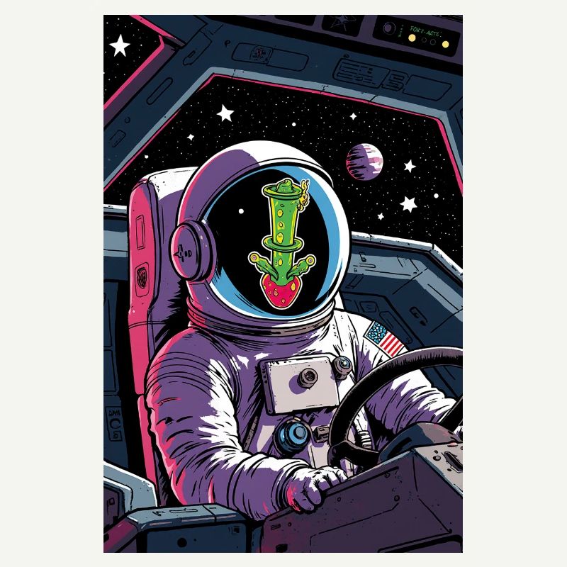 Cactus Alien in Space