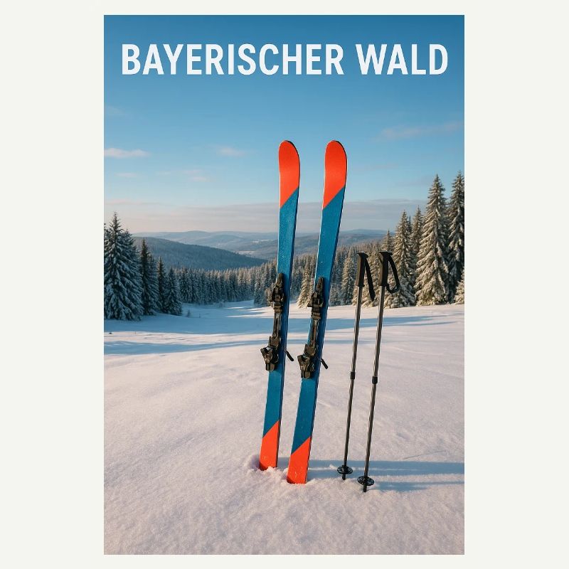 Expérience de ski en forêt bavaroise