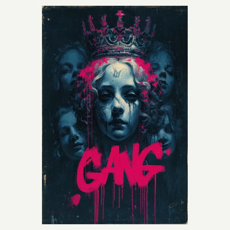 Neon Queen Graffiti Crown