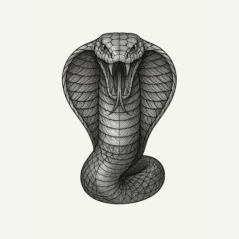 Illustration de lignes de graphite Cobra