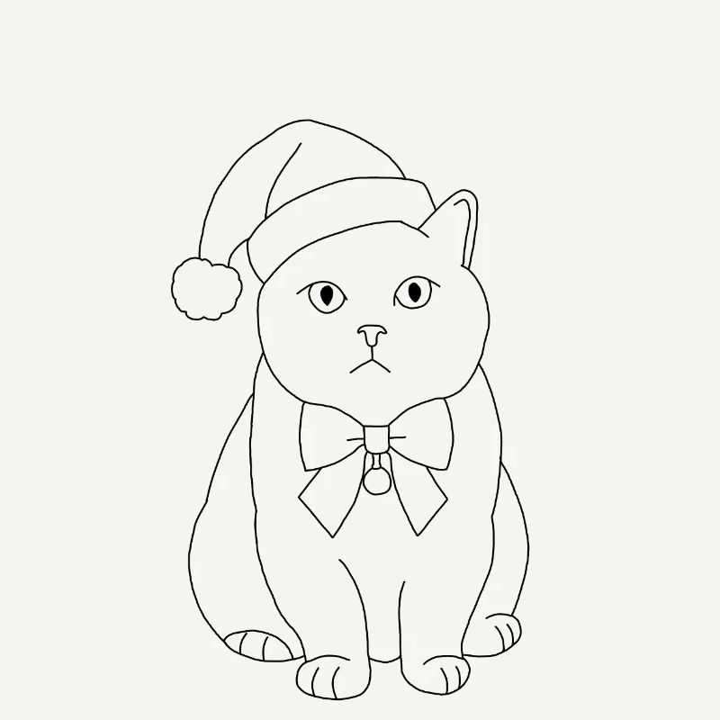 Chat de Noël 