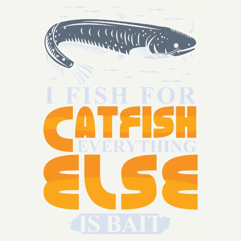 Poisson-chat pêcheur poisson-chat pêchent le poisson-chat
