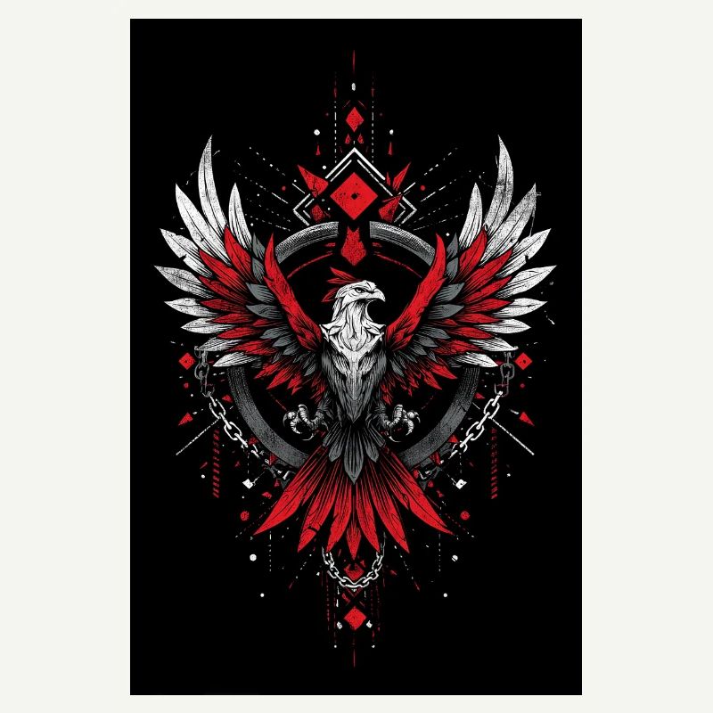Flame Phoenix Geometric Power
