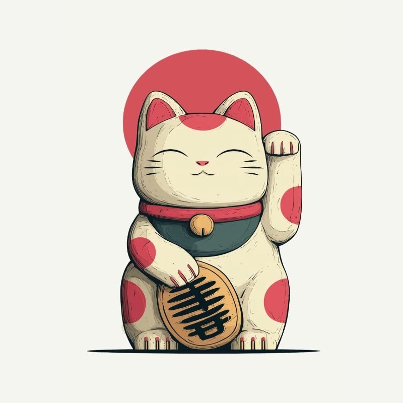 Maneki-Neko Glücks-Katze