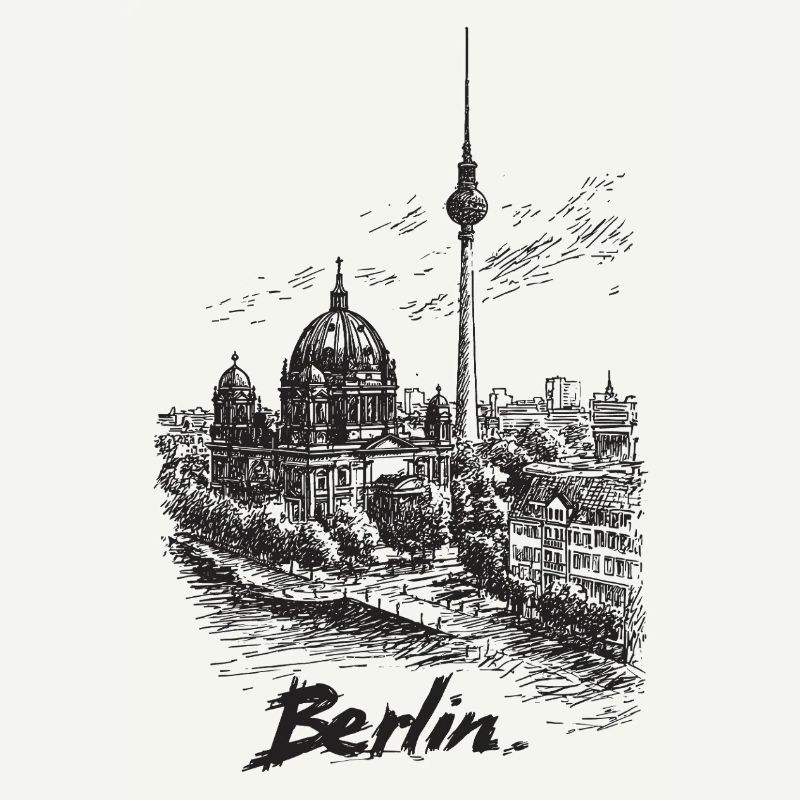 Berlin Skyline Silhouette