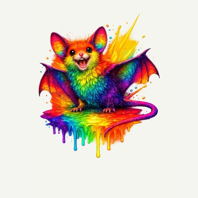 Rainbow Bat Splash
