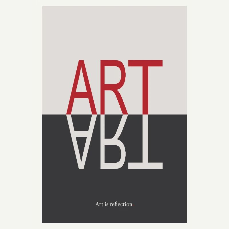 ART Reflection Minimalist Concept Poster