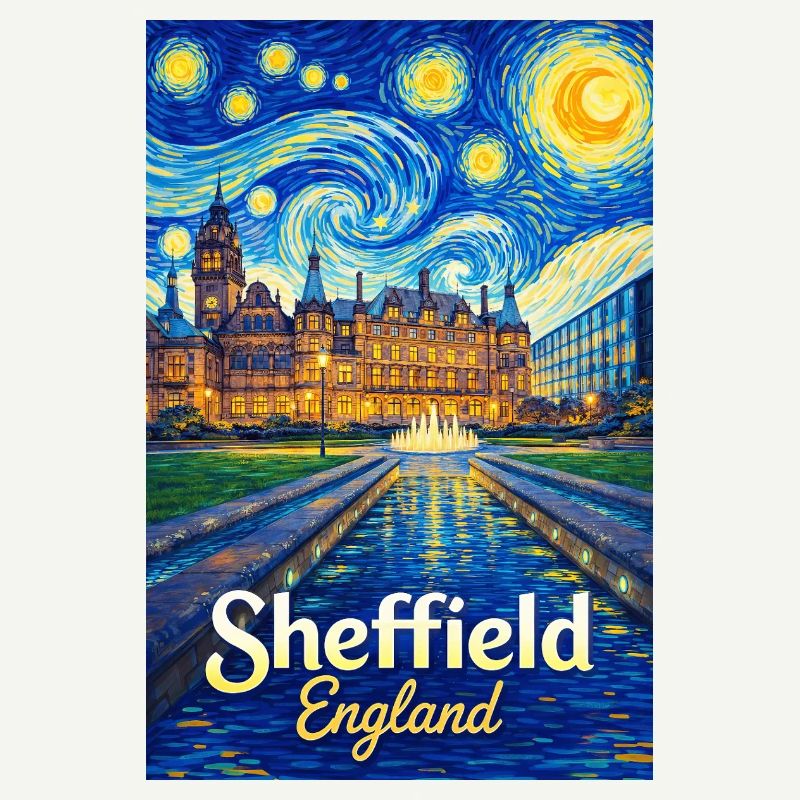 Sheffield England Starry Night