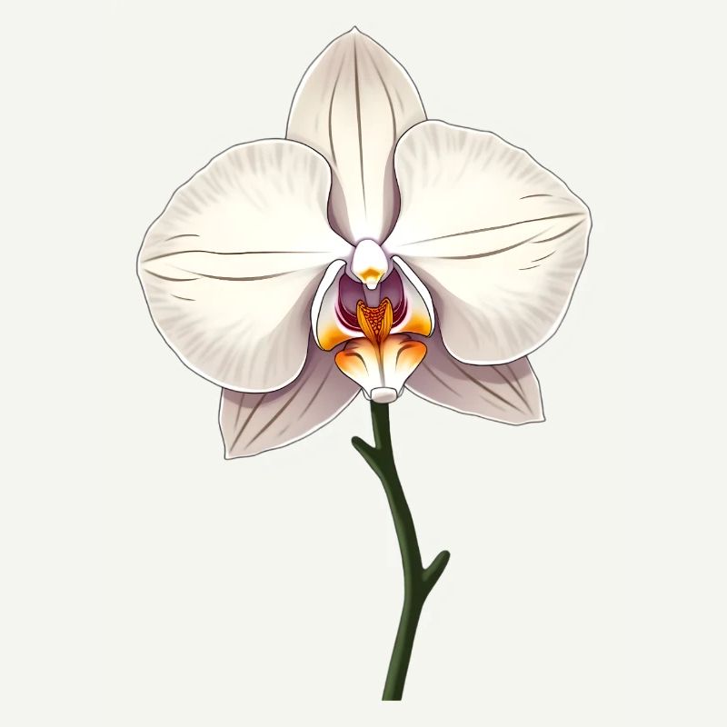 Weisse Orchidee