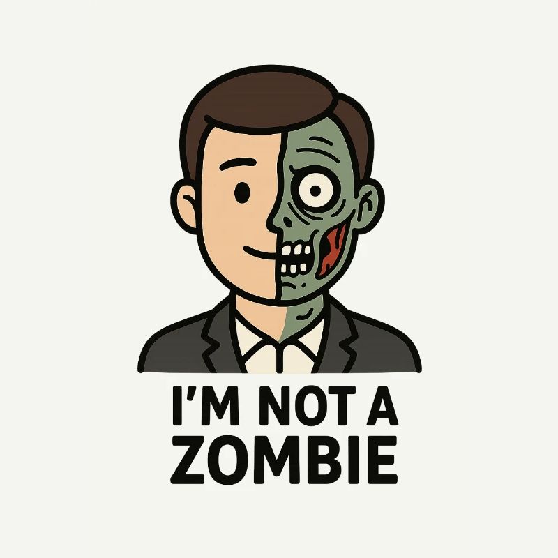 Half Human Half Zombie