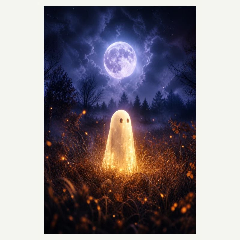Fantôme au clair de lune dans le Champ des Lanternes