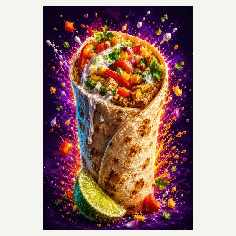 Fiesta Burrito Chargée de Feu