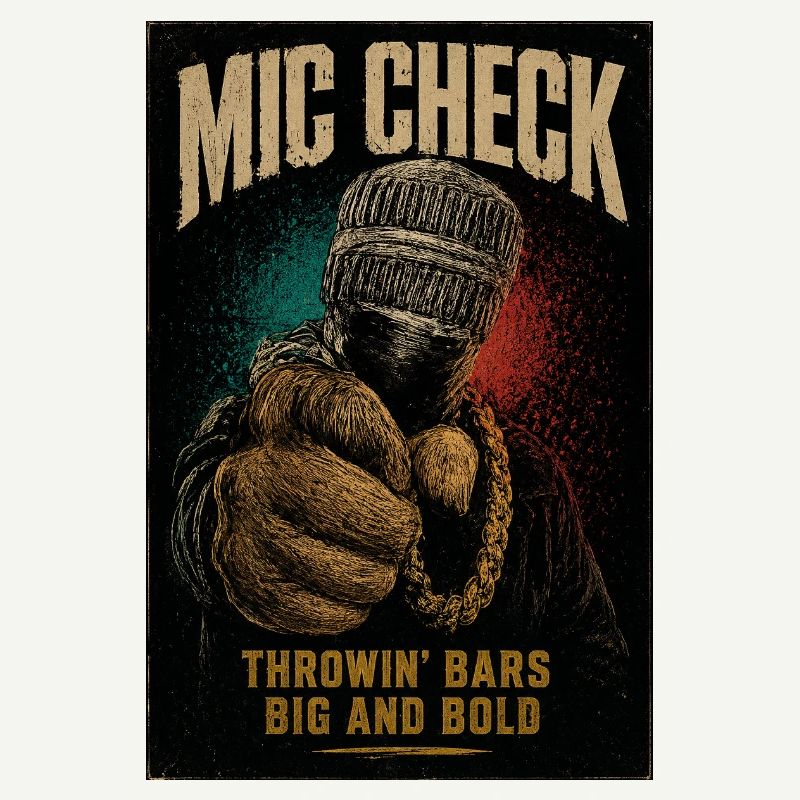 Mic Check Bold Throwin' Bars