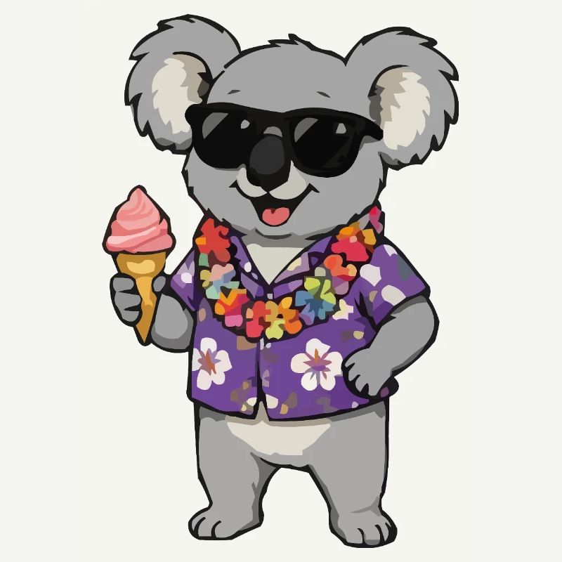 Glace hawaïenne Koala