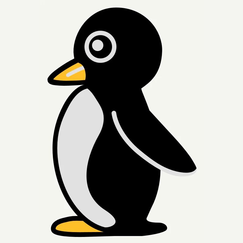 Minimalistischer Pinguin