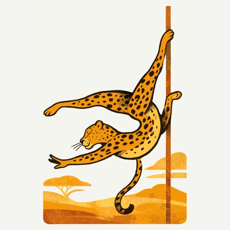 Pole dance Léopard Pole Dancer Cadeau