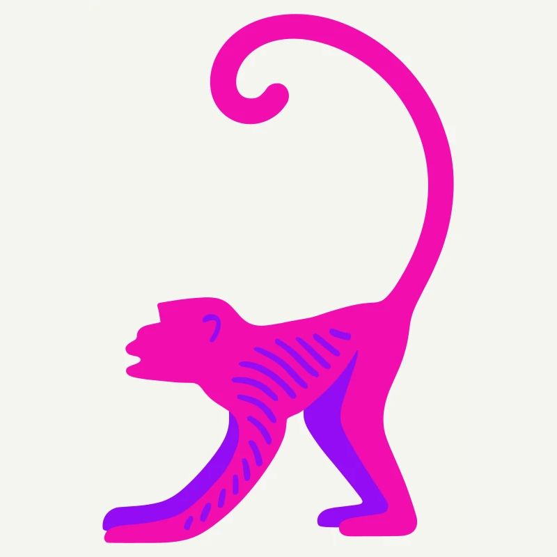 Neon Pink Monkey