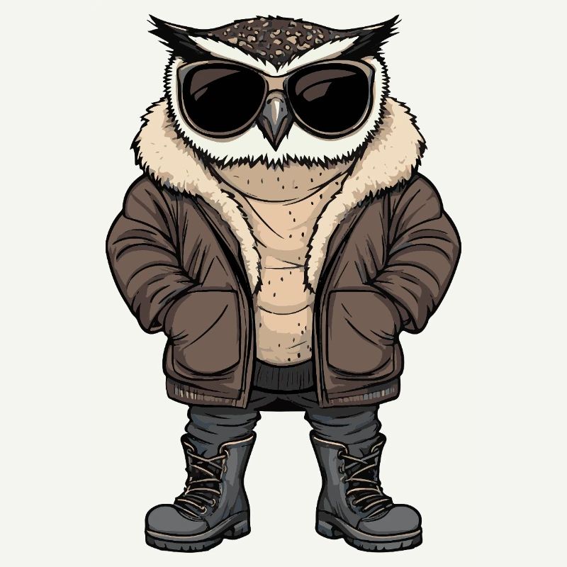 Eule Cool Winter