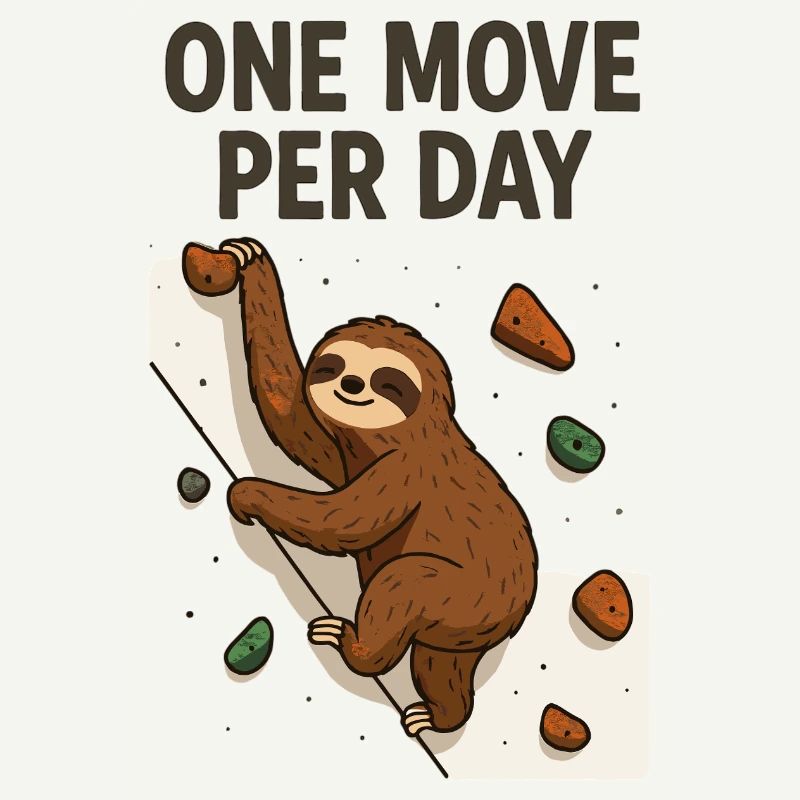 Sloth Bouldering: One Move Per Day Design