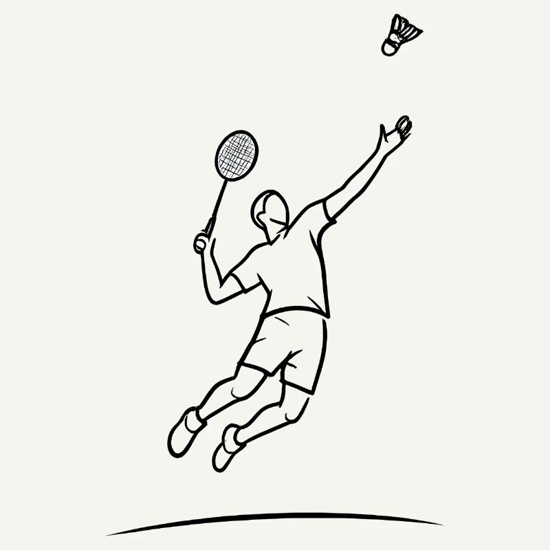 Badminton-Sprungheld