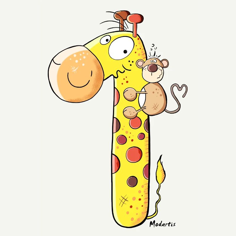 Monkey on Giraffe
