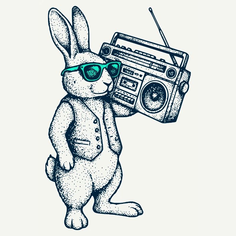 Boombox Easter Bunny