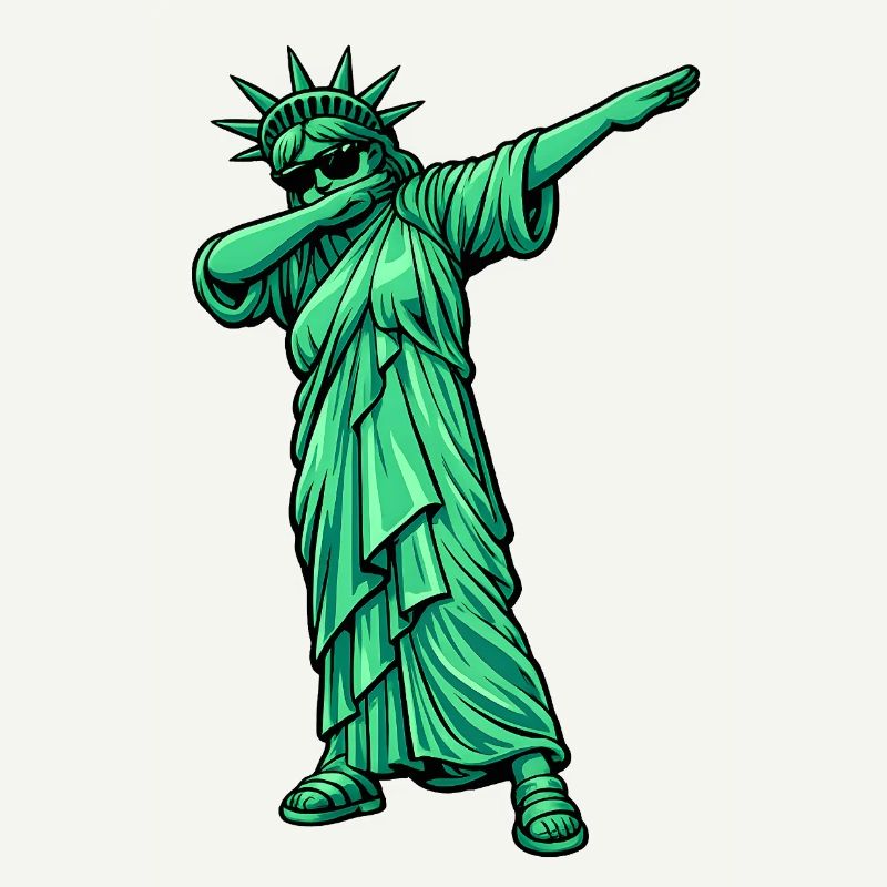 Dabbing Freiheitsstatue