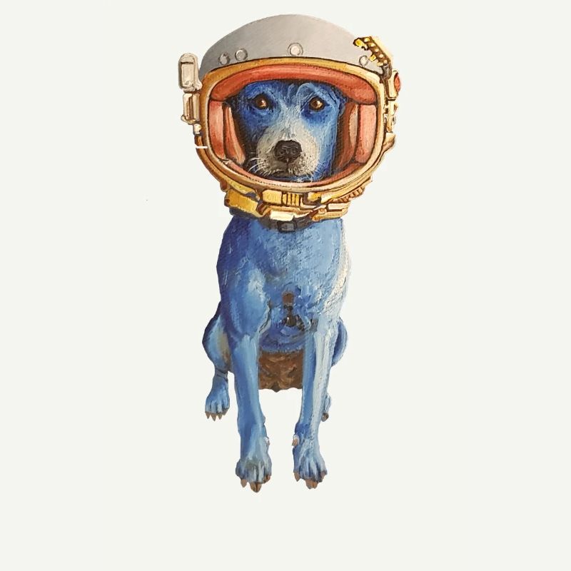 Laly Blue Astronaute en Casque Spatiale