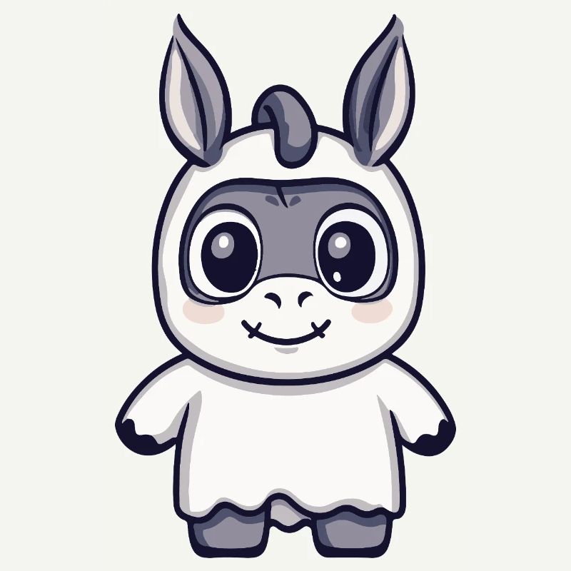 Donkey Halloween Ghost